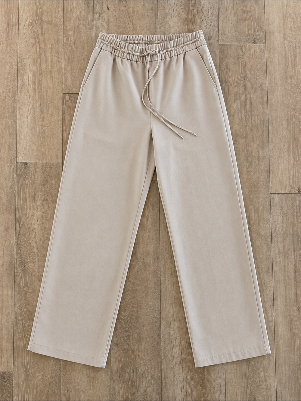 H&M Women’s Drawstring Joggers in Light Taupe